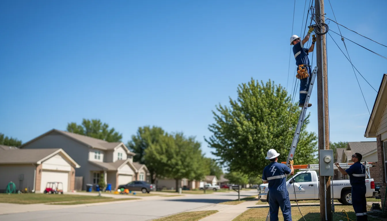 Residential electrician providing installation services in Rochelle Park, NJ